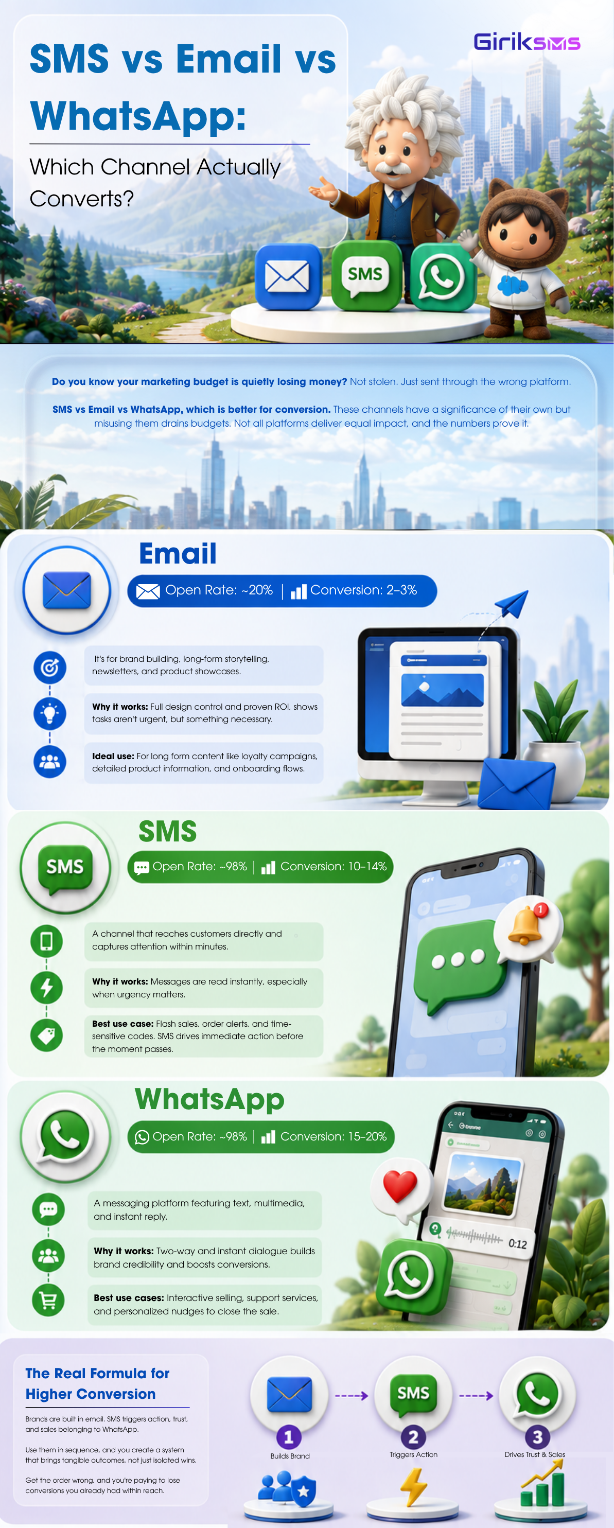 SMS vs Email vs WhatsApp: Which Channel Actually Converts?